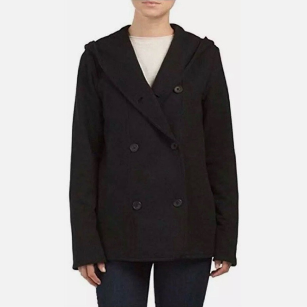 JAMES PERSE Double Breasted Hooded Jacket